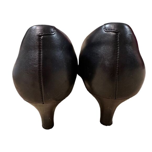 Clarks Women's Linvale Vena Black Twist Detail Pump ~ Ortholite Footbed ~size 9 - Picture 6 of 11